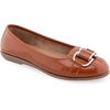 image:imageAerosoles Womens BentleyTan Patent Crinkled Faux Leather