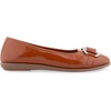 image:imageAerosoles Womens BentleyTan Patent Crinkled Faux Leather