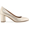 image:imageAerosoles Womens Betsy PumpsGold Metallic Textured Faux Leather
