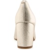 image:imageAerosoles Womens Betsy PumpsGold Metallic Textured Faux Leather