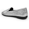 image:imageAerosoles Womens Betunia SlipOn Loafer with Memory Foam FootbedSilver Saffiano Patent Faux Leather
