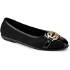 image:imageAerosoles Womens Big Bet FlatsBlack Faux Suede