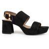 image:imageAerosoles Womens Camera Platform SandalBlack Faux Suede