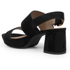 image:imageAerosoles Womens Camera Platform SandalBlack Faux Suede