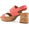 image:imageAerosoles Womens Camera Platform SandalCoral Patent Faux Leather With Cork Heel