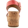 image:imageAerosoles Womens Camera Platform SandalCoral Patent Faux Leather With Cork Heel