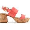 image:imageAerosoles Womens Camera Platform SandalCoral Patent Faux Leather With Cork Heel
