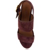 image:imageAerosoles Womens Camera Platform SandalDeep Aubergine Suede