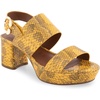 image:imageAerosoles Womens Camera Platform SandalMarygold Snake Print Leather