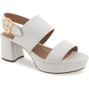 image:imageAerosoles Womens Camera Platform SandalWhite Crackled Leather