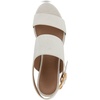 image:imageAerosoles Womens Camera Platform SandalWhite Crackled Leather