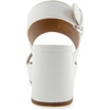image:imageAerosoles Womens Camilia Platform SandalBright White Faux Leather