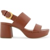image:imageAerosoles Womens Camilia Platform SandalCognac Faux Leather