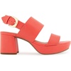 image:imageAerosoles Womens Camilia Platform SandalCoral Lizard Embossed Faux Leather