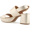 image:imageAerosoles Womens Camilia Platform SandalGold Metallic Textured Faux Leather