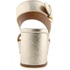 image:imageAerosoles Womens Camilia Platform SandalGold Metallic Textured Faux Leather