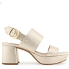 image:imageAerosoles Womens Camilia Platform SandalGold Metallic Textured Faux Leather