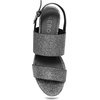 image:imageAerosoles Womens Camilia Platform SandalGunmetal Stretch Lame