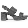 image:imageAerosoles Womens Camilia Platform SandalGunmetal Stretch Lame