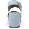 image:imageAerosoles Womens Camilia Platform SandalPale Blue Croc Faux Nubuck