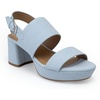 image:imageAerosoles Womens Camilia Platform SandalPale Blue Croc Faux Nubuck
