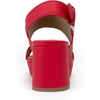 image:imageAerosoles Womens Camilia Platform SandalRed Faux Soft Leather