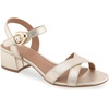 image:imageAerosoles Womens CinziaGold Metallic Textured Faux Leather
