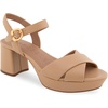 image:imageAerosoles Womens Cosmos Heeled SandalsBeige Beige Leather