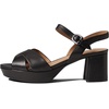 image:imageAerosoles Womens Cosmos Heeled SandalsBlack Leather