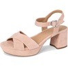 image:imageAerosoles Womens Cosmos Heeled SandalsBlush Suede