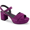 image:imageAerosoles Womens Cosmos Heeled SandalsDark Purple Suede