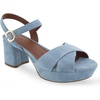 image:imageAerosoles Womens Cosmos Heeled SandalsDusty Blue Suede