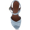 image:imageAerosoles Womens Cosmos Heeled SandalsDusty Blue Suede