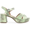 image:imageAerosoles Womens Cosmos Heeled SandalsGleam Snake Print Leather