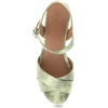 image:imageAerosoles Womens Cosmos Heeled SandalsGleam Snake Print Leather