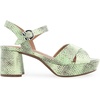 image:imageAerosoles Womens Cosmos Heeled SandalsGleam Snake Print Leather