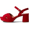 image:imageAerosoles Womens Cosmos Heeled SandalsRed Suede