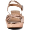 image:imageAerosoles Womens Cosmos Heeled SandalsRose Gold Leather