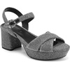 image:imageAerosoles Womens Cosmos Heeled SandalsSilver Metallic