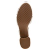 image:imageAerosoles Womens Cosmos Heeled SandalsSilver Metallic Textured Faux Leather