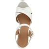 image:imageAerosoles Womens Cosmos Heeled SandalsSilver Metallic Textured Faux Leather