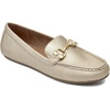 image:imageAerosoles Womens DallasGold Metallic Pebbled Faux Leather