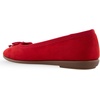 image:imageAerosoles Womens Homebet FlatsRacing Red Faux Suede