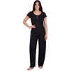 image:imageAerosoles Womens Printed Waffle Henley Cozy Pjs 2 Piece Cozy Comfy Soft Lounge Cotton Buttonup Sleepwear Pajama Set Diamond Dots Large