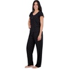 image:imageAerosoles Womens Printed Waffle Henley Cozy Pjs 2 Piece Cozy Comfy Soft Lounge Cotton Buttonup Sleepwear Pajama Set Diamond Dots Large