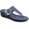 image:imageAerosoles womens IzolaBlue Jean Denim Textured Faux Leather