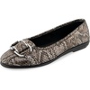 Antique Bronze Snake Print Faux Leather