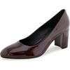 Merlot Crinkle Patent Faux Leather