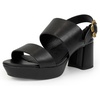 Black Faux Calf