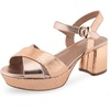 image:imageAerosoles Womens Cosmos Heeled SandalsRose Gold Leather